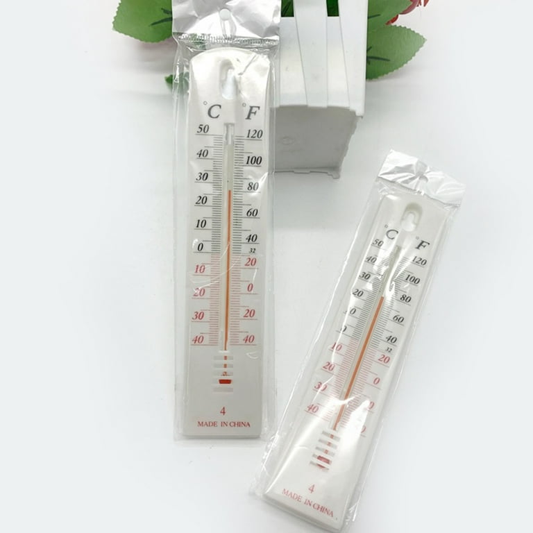 Geege 2Pcs Wall Thermometer Indoor Outdoor Hanging Garden Greenhouse House  Office Room