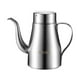 thumbnail image 1 of Olla de aceite de cocina Dispensador de aceite con tapa Lata de almacenamiento de acero inoxidable Utensilios de cocina para 400 ml, 1 of 9