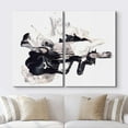 thumbnail image 2 of wall26 Canvas Print Wall Art Set Swirling Black &amp; White Smoke Display Abstract Patterns Digital Art Modern Art Chic Scenic Colorful Multicolor for Living Room, Bedroom, Office - 24"x36", 2 of 5