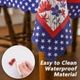 thumbnail image 4 of 4th of July Tablecloth 60 x 84 Inches Square, Memorial Day Deocr Vintage 4th of July Decorations for Home Patriotic Table Cloth Independence Day Table Decorations, 4 of 6