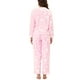 thumbnail image 3 of INSPIRAR CHIC Conjunto de Pijamas de Flanela Cálida de Mujer con Corazón y Estrella, con Pantalones de Forro de Felpa L Rosa, 3 of 4