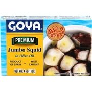 Goya Foods Octopus Style Squid Pieces in Olive Oil, 4 Ounce