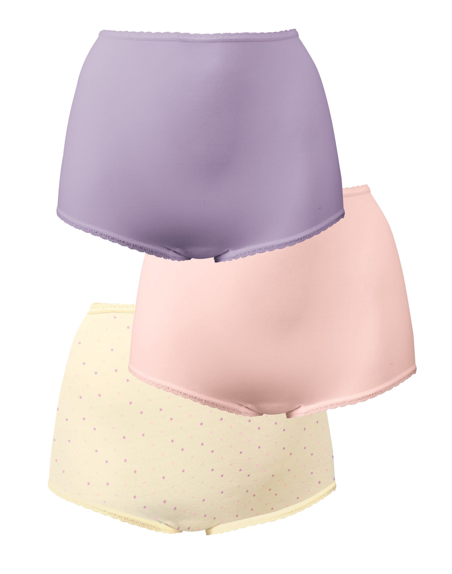 Bali Culottes Skimp Skamp pour Femmes Lot de 3, 11, Figue Violette/rose Rougissant