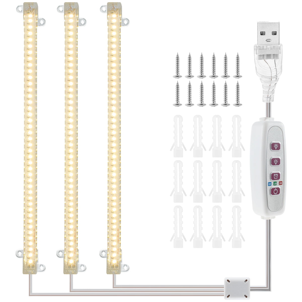 Portable USB Led Grow Light Bar Strip Lamp Bulb For Plant Hydroponic Flower DC5V 