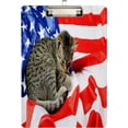 thumbnail image 2 of FMSHPON American Flag 3D Cat Kitten Clipboard Hardboard Wood Nursing Clip Board and Pull for Standard A4 Letter 13x9 inches, 2 of 8
