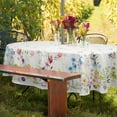 thumbnail image 2 of Outdoor Tablecloth with Umbrella Hole, Spring & Summer Outdoor Tablecloth, Fabric Spill Proof and Waterproof with Zipper Floral Tablecloth, 2 of 6
