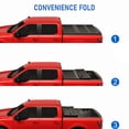 thumbnail image 2 of JDMSPEED Hard Tri-Fold Truck Bed Tonneau Cover Compatible with 2004-2014 Ford F-150 2006-2014 Lincoln Mark LT Tonneau Cover 5.5ft (66in) Bed, 2 of 7