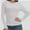 White, variant on Womens Long Sleeve Stretch Crew neck T-Shirt Fitted Casual Basic Tops