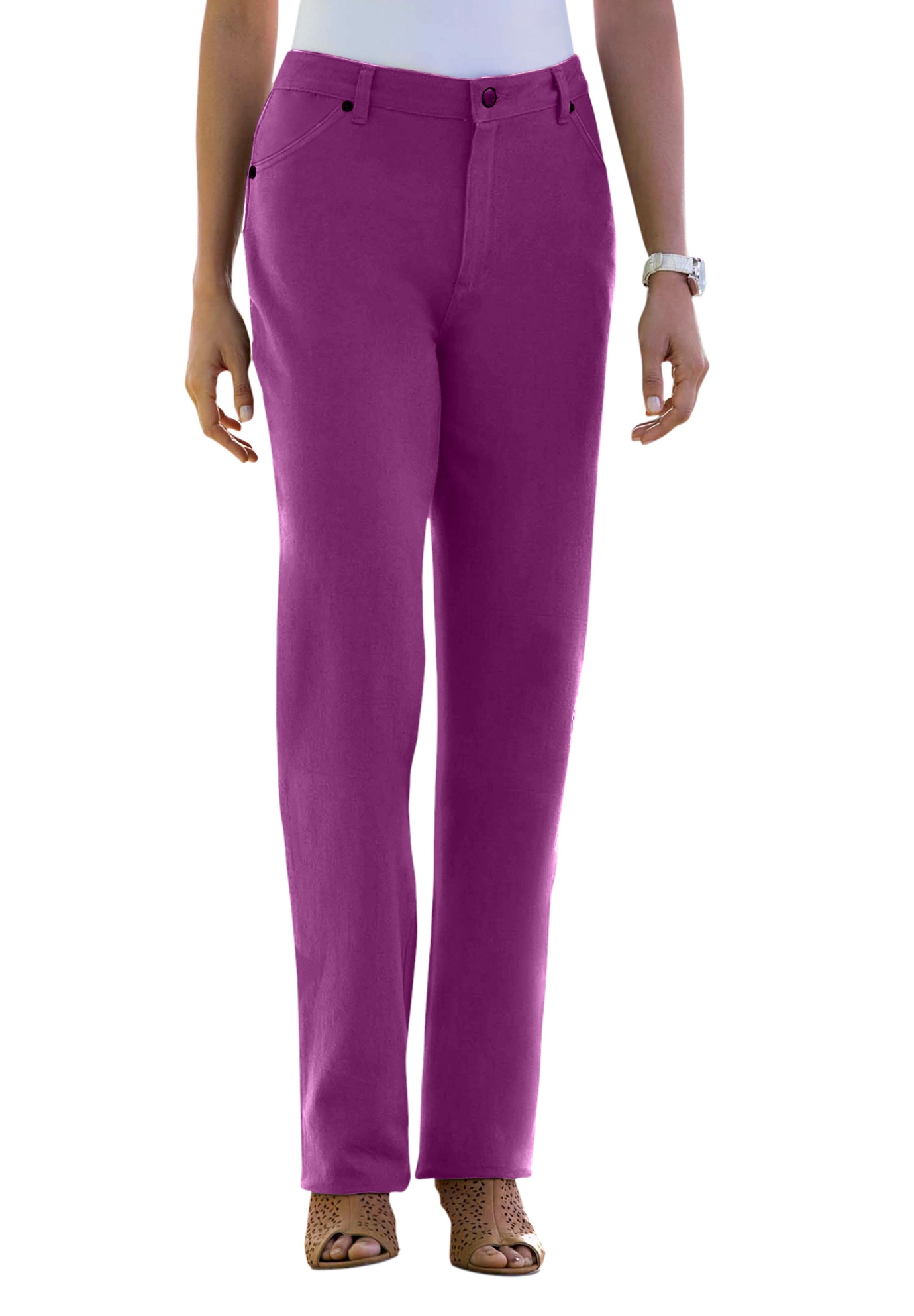 women's plus size purple jeans