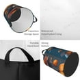 thumbnail image 5 of Lsque Modern Style Pumpkin Witch pattern Laundry Hamper Basket, Tall Woven Rope Hamper Basket for Clothes, Lightweight Storage Basket, Collapsible Waterproof-Medium, 5 of 8