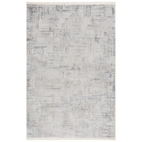 SAFAVIEH Whisper Zola Camo Area Rug, Light Grey/Beige, 6'7" x 6'7" Square