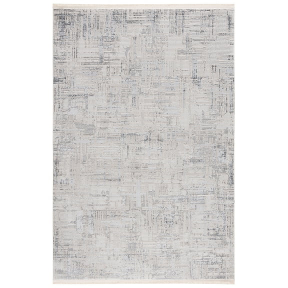 SAFAVIEH Whisper Zola Camo Area Rug, Light Grey/Beige, 6'7" x 6'7" Square