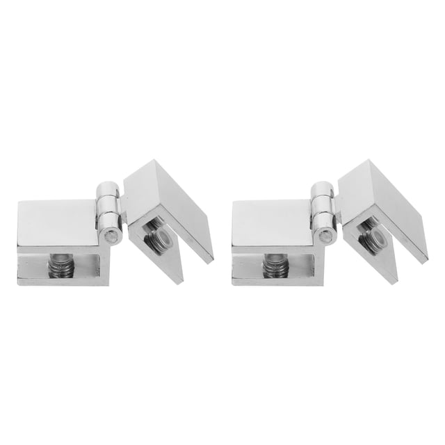 Miangastore 2pcs Glass Door Hinges Professional Wine Cooler Glass Hinge for Home Use
