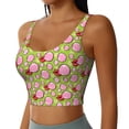 thumbnail image 2 of Lsque Lips blowing bubble gum Printed Women'S Sports Bra, Compression, Moisture Wicking, High-Impact Sports Bra For Women,Supportive sports bra-XX-Large, 2 of 8