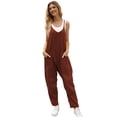 thumbnail image 2 of Fantaslook Jumpsuits for Women Casual Loose Rompers Sleeveless Spaghetti Strap Overalls Jumpers Harem Long Pants with Pockets, 2 of 8