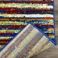 thumbnail image 4 of LUXE WEAVERS Modern Rainbow 5x7 Multicolor Striped Area Rug, 4 of 7