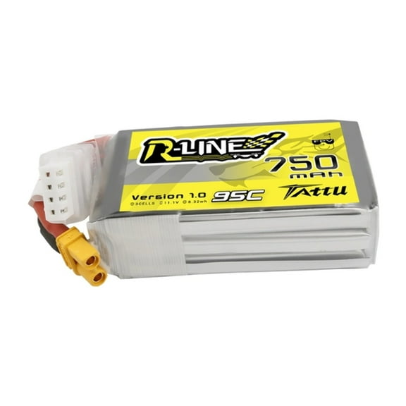 Tattu R-Line 3S 750mAh 95C 11.1V LiPo Battery w/XT30 Plug