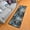 Black Brown Blue Marble, variant on Dailycode Hallway Runner Rug 2x6 Non Slip Absorbent Soft Floor Mat for Home Kitchen Bedroom Entrance Blue Floral Ditsy Flower