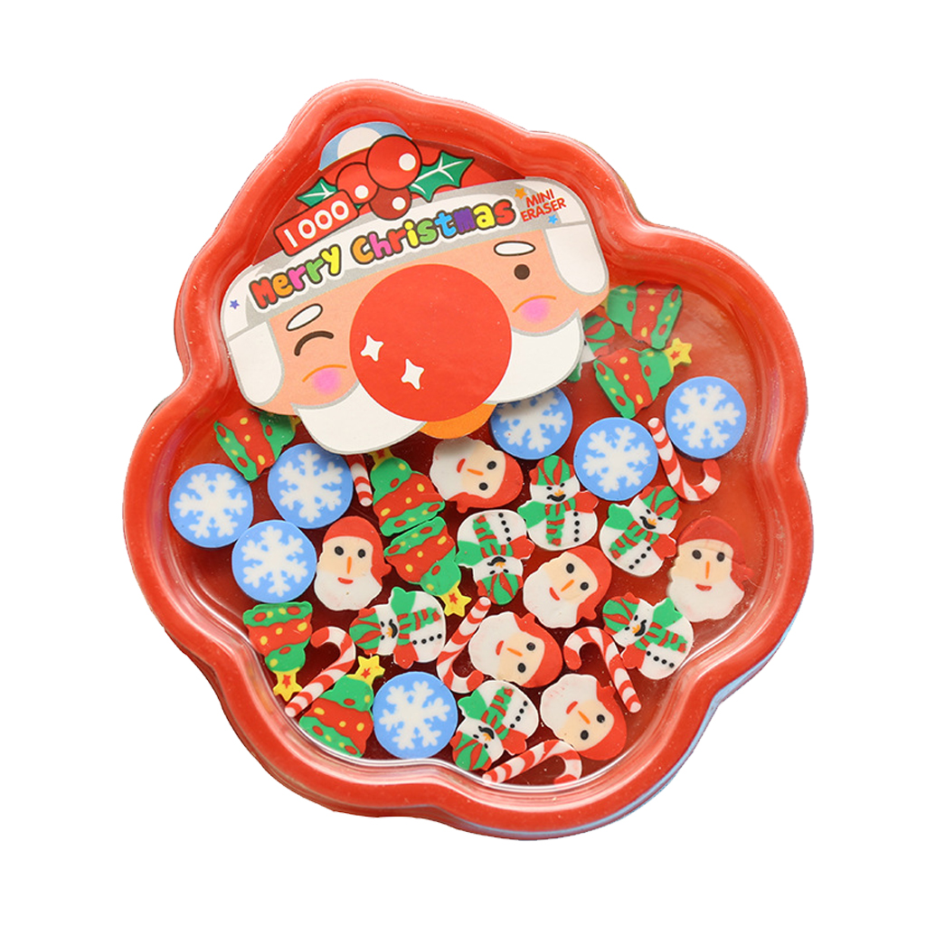 Pack of 36Pcs Christmas Eraser Mini Eraser Fidget Toy