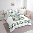 thumbnail image 2 of Catabedysis Watercolor Camping 7-Piece Twin Bedding,Camper Mountain Print Bedding Comforter Set For Boys,Multicolor,Light Gray Reversible, 2 of 7