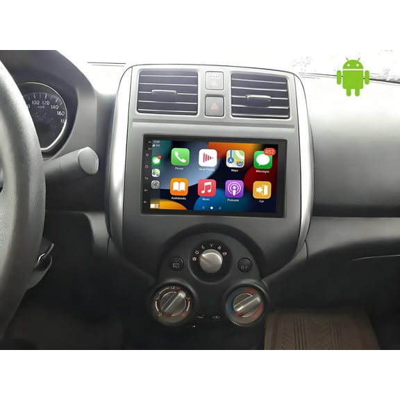 Molaner Double DIN Radio for Nissan Versa 2012-2019 Upgrade, Fit for Carplay Android Auto 7 inch Touch Screen Android 13 Support SWC GPS Navigation WiFi BT, 2 32G