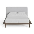 thumbnail image 2 of Pemberly Row Modern / Contemporary Fabric Queen Size Bed in Walnut, 2 of 4