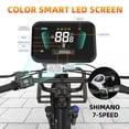 thumbnail image 4 of Electric bike for adults ,1500w peak motor, 48v 26Ah, 20 "×4.0" fat tires, maximum speed 28 miles, dual-battery design,all-terrain capability., 4 of 8