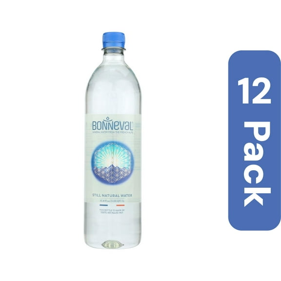 Bonneval Water Still Natural Mineral 33.8 fl oz (Pack of 12)