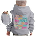 thumbnail image 5 of Fashion Sweatshirt, Hoodies for Women Pullover,Girls Hoodies & Sweatshirts Casual Loose Cute Print Long Sleeve Sport Top for Kids, 5 of 5