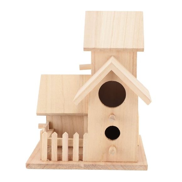 Garden Bird House, Outdoor Birdhouse Cedar Wood Sturdy for Balcony