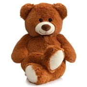 HollyHOME Giant Teddy Bear Big Plush Stuffed Animal Soft Cuddly Toy Gift for Girlfriend Kids Valentines Day 36 Inch Brown