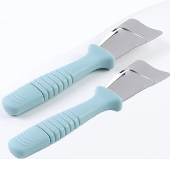 MXHHR HYWER003 Fridge Freezer De-Icer Ice Scraper, Blue, Pp   stainless steel，Washable, 2-Pack