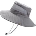 thumbnail image 4 of CoCopeaunts Large Bucket Hat for Men Big Brim Anti-UV Fishing Cap Breathable Mesh Fisherman Hat with Adjustable Chin Strap, 4 of 8