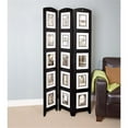 thumbnail image 4 of kieragrace KG Contemporary  Photo 3-Panel Room Divider Black Engineered Wood, 4 of 6
