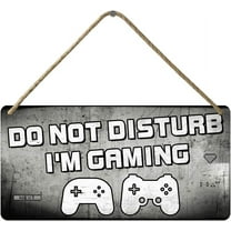 Teen Boy Room Decor Gaming Gifts For Boys Gamer Stuff Tenage Sign Gaming Accessories Teen Boys Easter Basket Gaming Posters Cool Random Things For Teen Boys Do Not Disturb I'M Gaming Signs 12X6 In