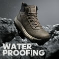 thumbnail image 2 of Men's Waterproof Hiking Boots Lightweight Outdoor Mid Trekking Leather Shoes Basin, 2 of 8