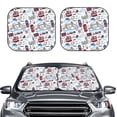 thumbnail image 2 of Vsdgher London Landmark2 Print Car Windshield Sun Shade, Reflective Sunshade Window Sunshade Sun Visor Protector Fit for Cars,Trucks,SUVs-Medium, 2 of 6