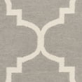 thumbnail image 4 of SAFAVIEH Dhurrie Tobias Geometric Moroccan Wool Runner Rug, Grey/Ivory, 2'6" x 10', 4 of 4