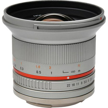 Rokinon RK12M-E-SIL 12mm F2.0 Ultra Wide Angle Fixed Lens for Sony E-mount (NEX) and for Other