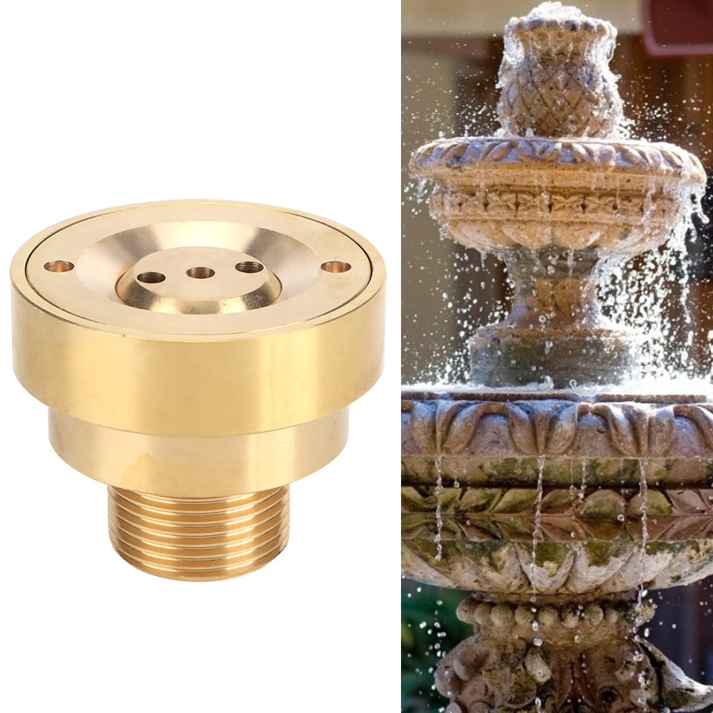 Garden Fountain Nozzle, Male Thread Fountain Nozzle, Gold G1in 32mm