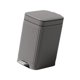 thumbnail image 4 of Papelera de baño, papelera de cocina, contenedor de basura rectangular, cubo de basura, Gris oscuro, 4 of 9