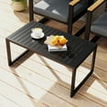 thumbnail image 2 of Outsunny Table Basse d'Extérieur, Table de Patio avec Plateau à Lattes, Noir, 2 of 10