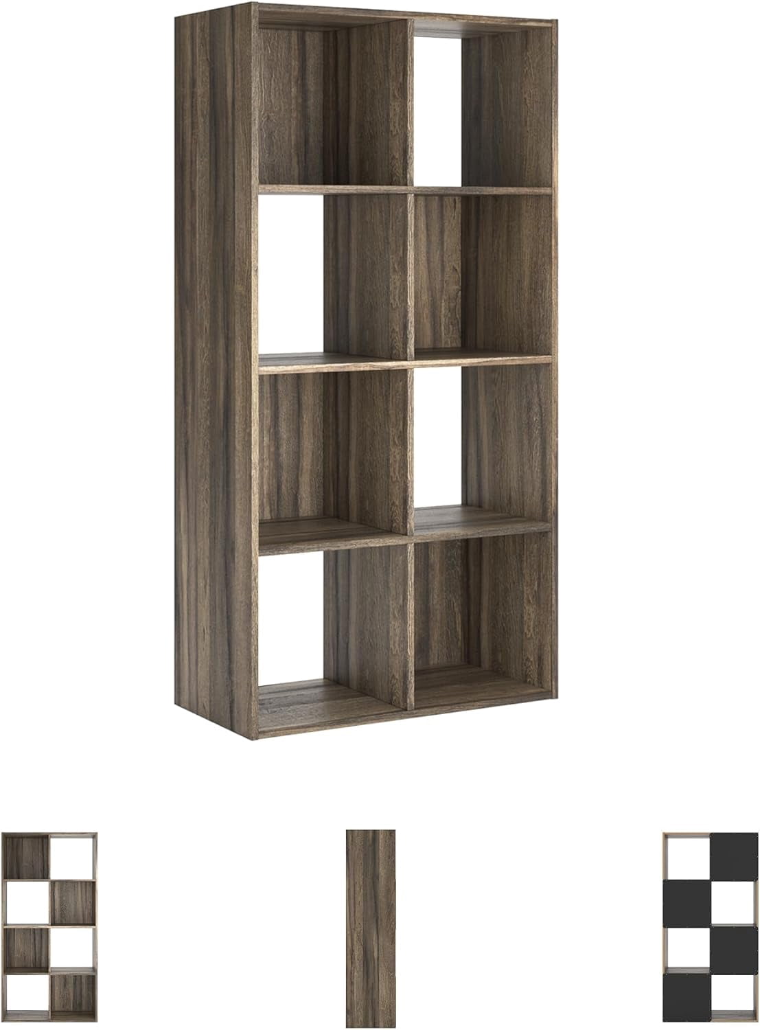 GGsum Shallifer 8 Cube Storage Organizer or Bookcase, Brown