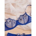 thumbnail image 2 of Blue Floral Lingerie Set, 2 of 4
