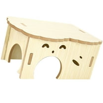 Hemoton Hamster Hideout Guinea Pig Hideout Rat Wooden Cabin Hamster Wood House Wood Rat Hide Toy