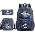 thumbnail image 1 of 2025 Bluelock Blue Prison School Bag For Primary And Secondary School Students Blue flower~2, 1 of 2