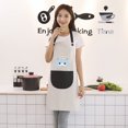 thumbnail image 5 of Aprons for Women with Pockets,Adjustable Bib Aprons, Waterproof Oil Proof Chef Apron Women for Kitchen BBQ Cooking Drawing Crafting, 5 of 5