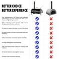 thumbnail image 5 of Portable Black Outdoor Pizza Oven - Automatic Rotatable, Stainless Steel Wood Fired Pizza Maker with Thermometer & Carry Bag, 5 of 9