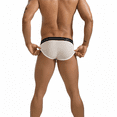 thumbnail image 3 of CTOPX MAN Men's Underpants Mesh Breathable Low Rise Briefs, 2-Pack, White, L, 3 of 8