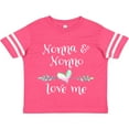 thumbnail image 3 of Inktastic Nonna and Nonno Love Me- Heart Grandchild Boys or Girls Toddler T-Shirt, 3 of 5